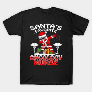 Santas Favorite Oncology Nurse Christmas T Shirt T-Shirt